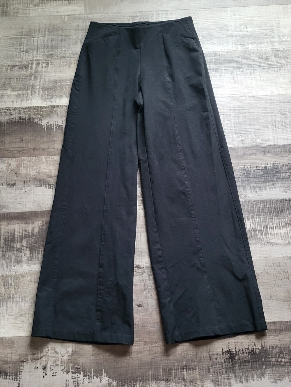 Old Navy Pants Pixie High Rise Wide Leg Comfort Waistband Size M TALL Black